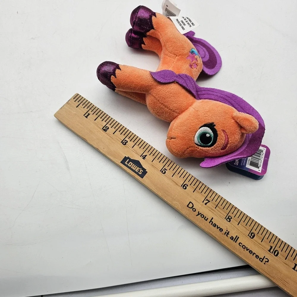 My Little Pony Sunny Starscout Horse Plush Stuffed Toy Small‎ Orange Purple Cute